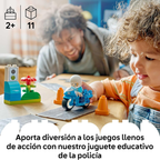 Lego duplo - moto de policía azul