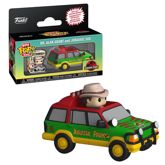 Funko bitty pop! rides: jurassic park - jurassic suv Hover Image