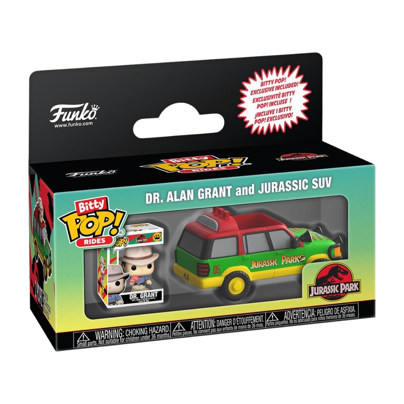 Funko bitty pop! rides: jurassic park - jurassic suv
