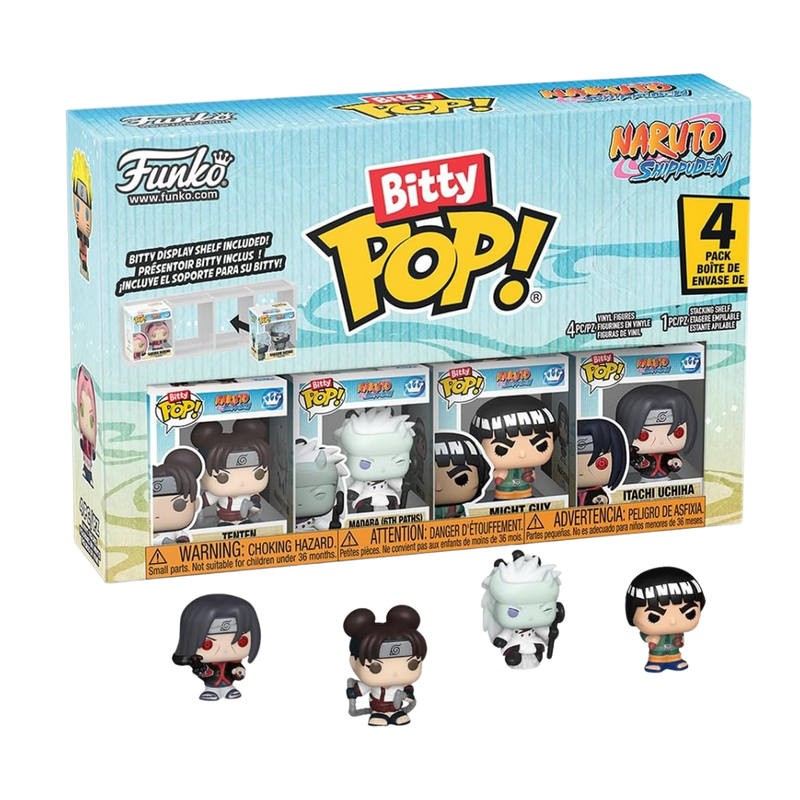 Funko bitty pop! naruto shippuden battles (pack 4)
