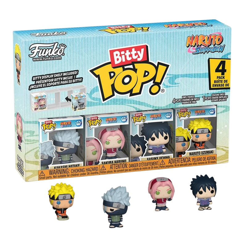 Funko bitty pop! naruto shippuden team 7 (pack 4)