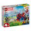 Lego marvel - spidey en su moto vs rino