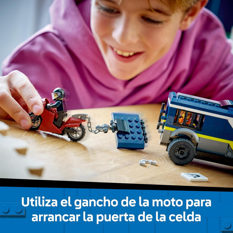 Lego city - furgoneta de transporte penitenciario de policía