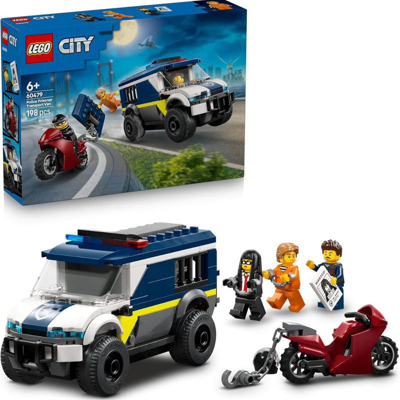 Lego city - furgoneta de transporte penitenciario de policía