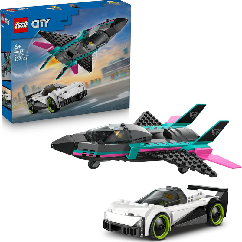 Lego city - jet vs coche