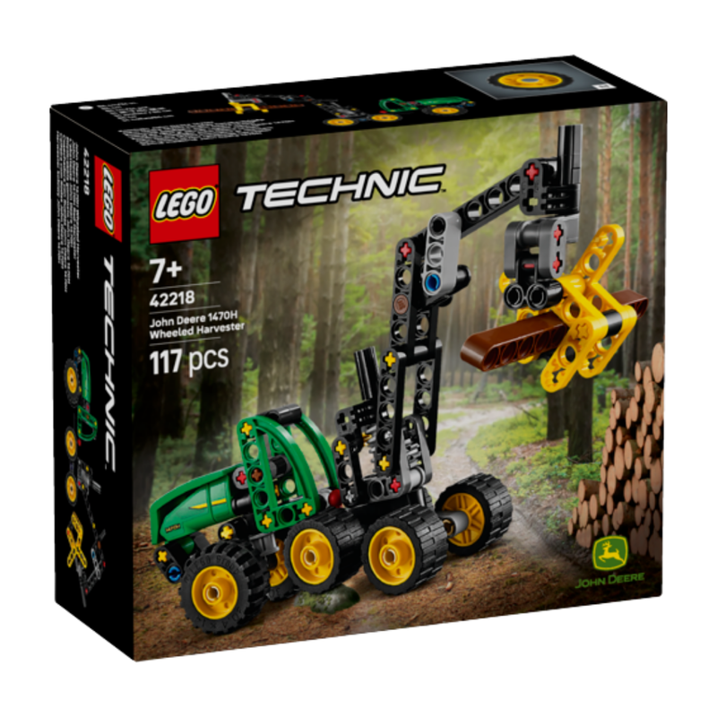 Lego technic - cosechadora con ruedas john deere 1470h