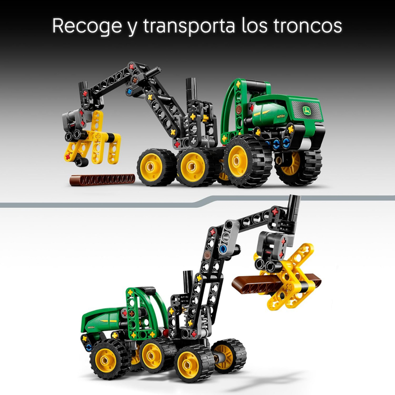 Lego technic - cosechadora con ruedas john deere 1470h