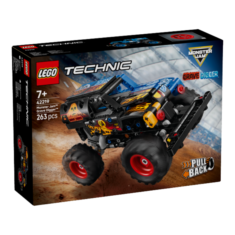 Lego technic: monster jam - grave digger fuego y hielo