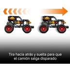 Lego technic: monster jam - grave digger fuego y hielo