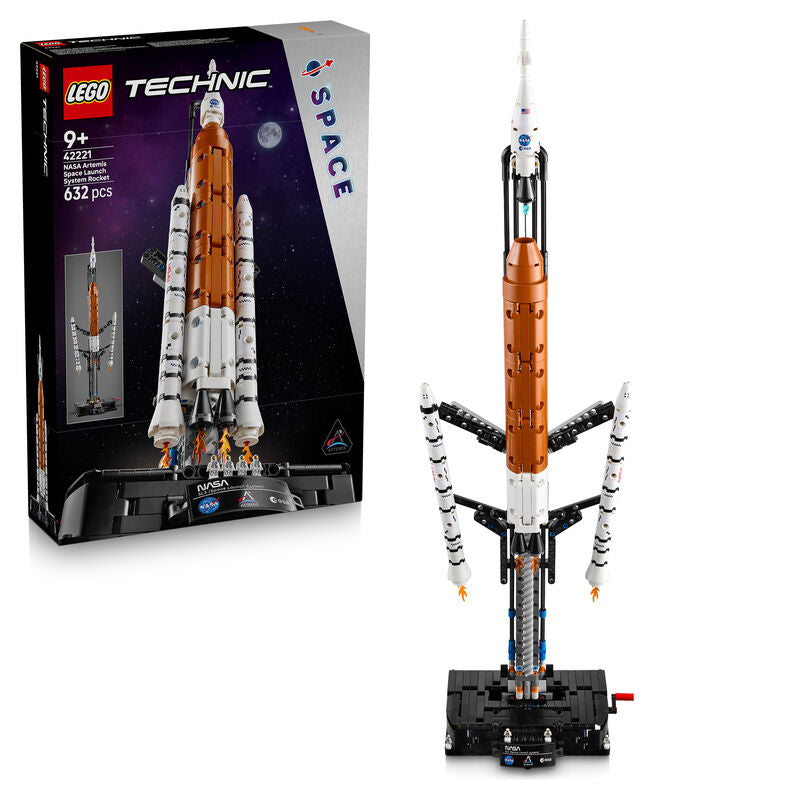Lego technic - cohete del sistema de lanzamiento espacial nasa artemis