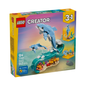 Lego creator 3en1 - animales marinos: hermosos delfines