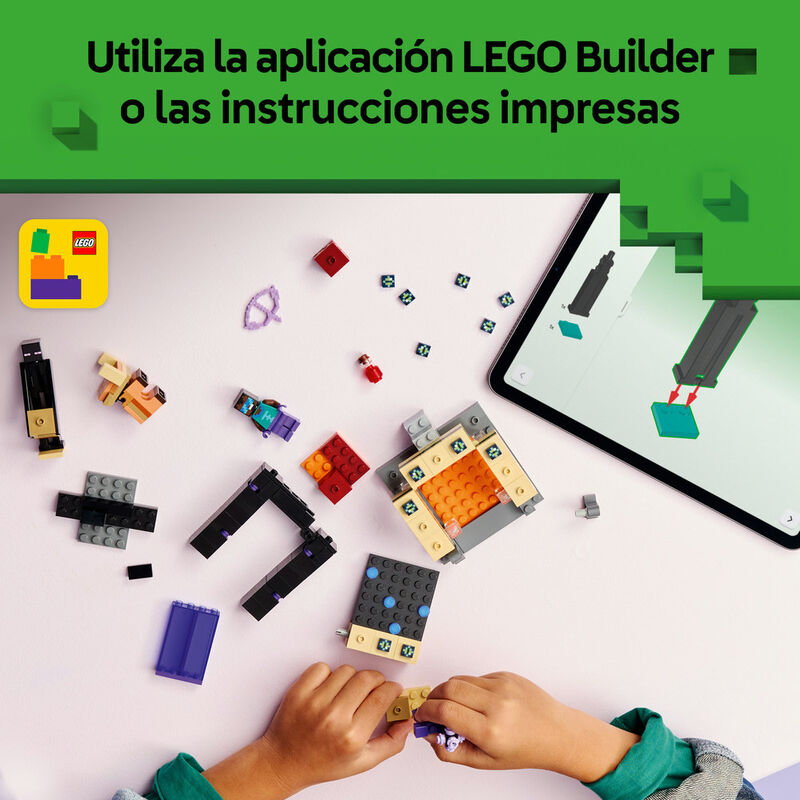 Lego minecraft - el viaje por el nether y el portal al end