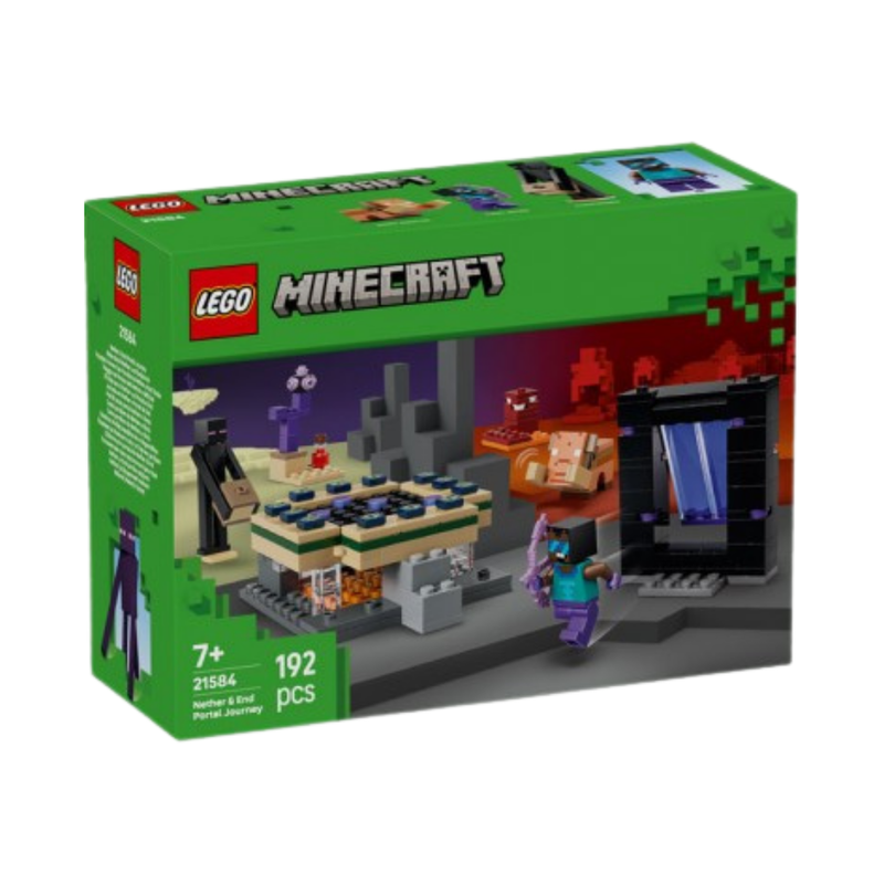 Lego minecraft - el viaje por el nether y el portal al end