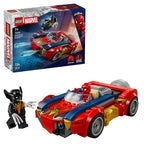 Lego marvel - coche de spider-man vs lobezno venomizado