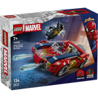 Lego marvel - coche de spider-man vs lobezno venomizado