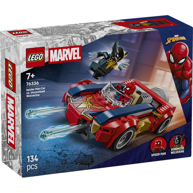 Lego marvel - coche de spider-man vs lobezno venomizado Hover Image