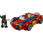 Lego marvel - coche de spider-man vs lobezno venomizado