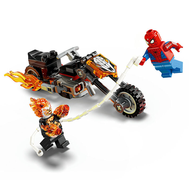 Lego marvel - spider-man vs moto del motorista fantasma