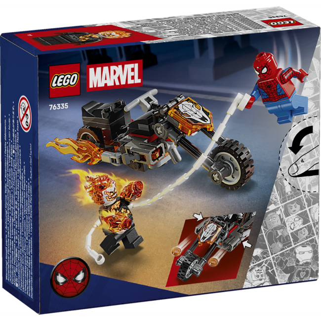 Lego marvel - spider-man vs moto del motorista fantasma Main Image