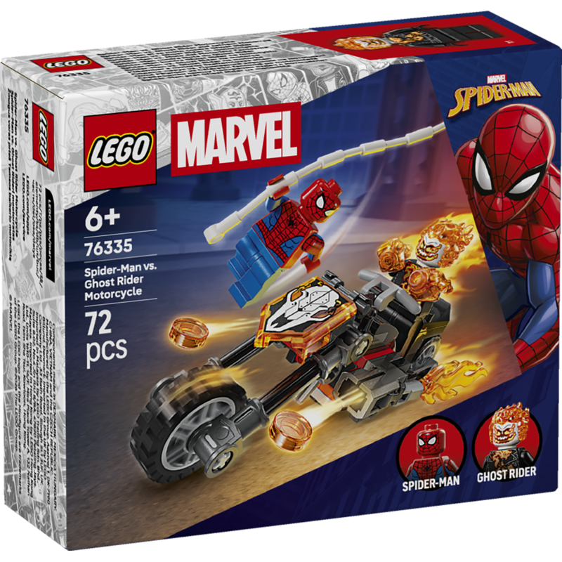 Lego marvel - spider-man vs moto del motorista fantasma