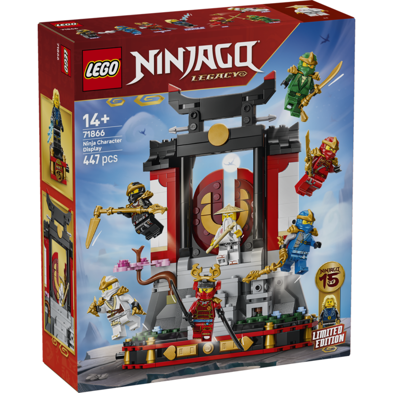 Lego ninjago - exposición de personajes ninja: 15 aniversario