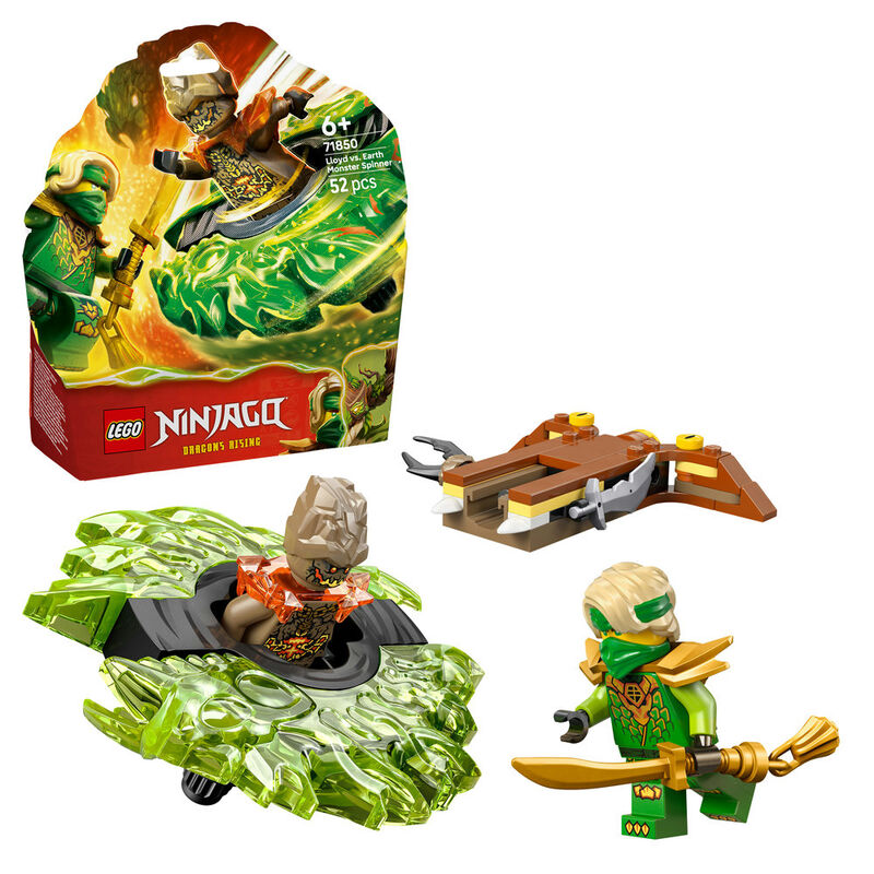 Lego ninjago - spinner lloyd vs. monstruo de tierra