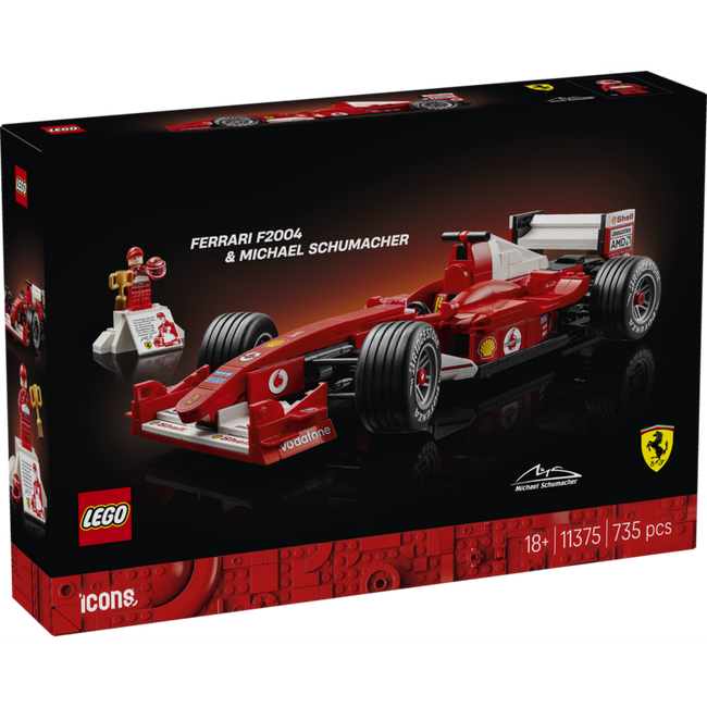 Lego speed champions - ferrari f2004 & michael schumacher Hover Image