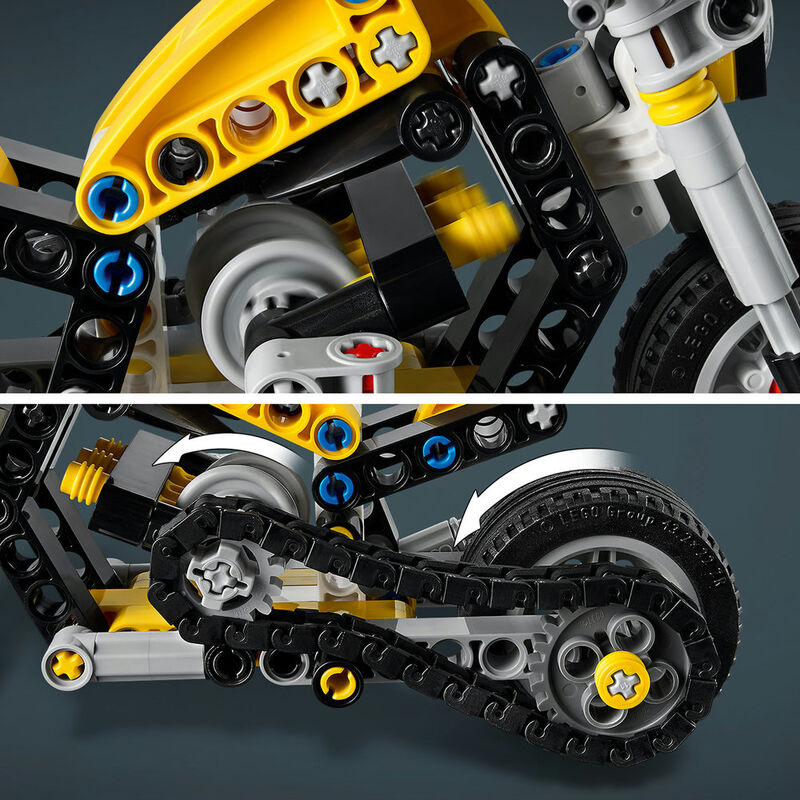 Lego technic - moto amarilla