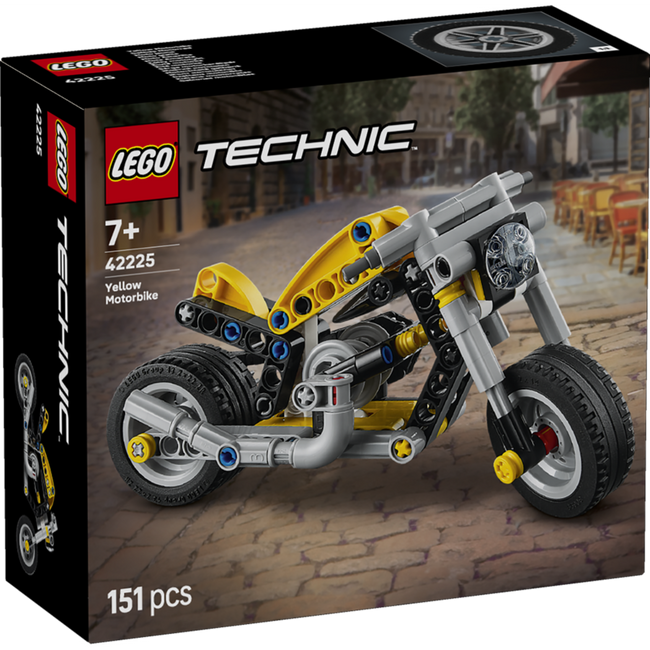 Lego technic - moto amarilla Hover Image