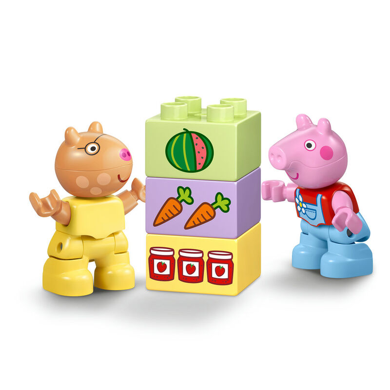 Lego duplo - tractor y mercado peppa pig