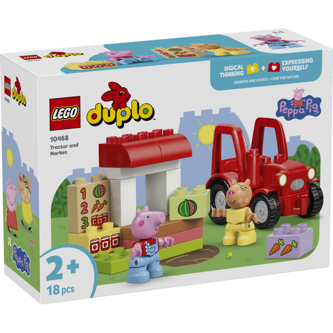 Lego duplo - tractor y mercado peppa pig Hover Image