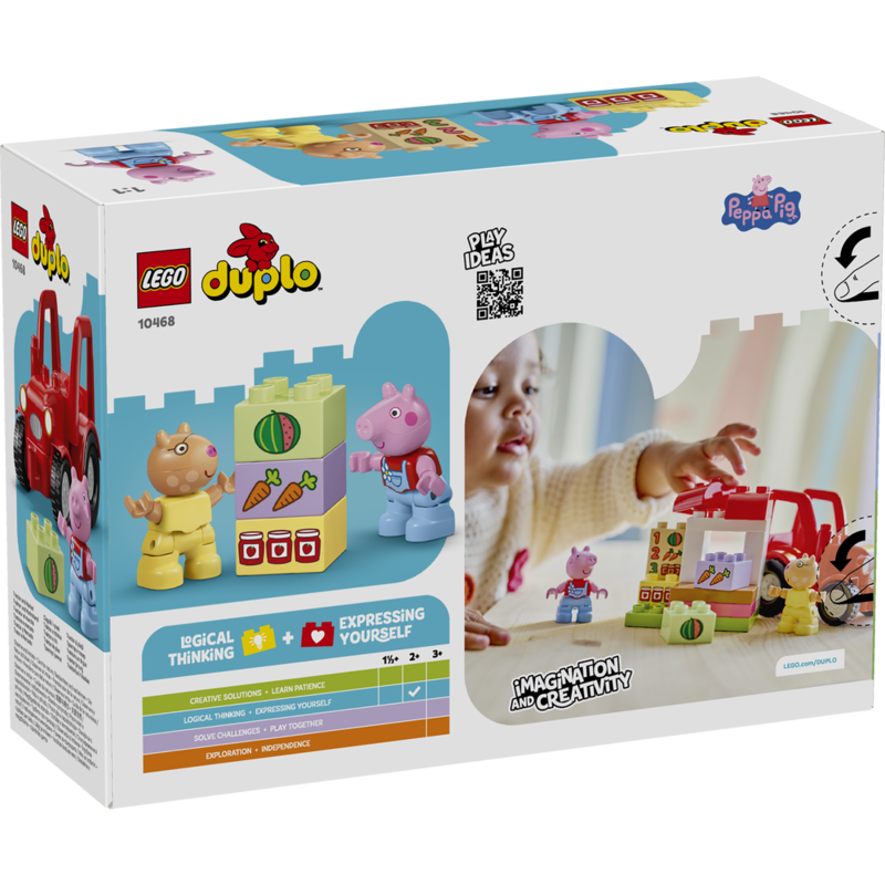 Lego duplo - tractor y mercado peppa pig
