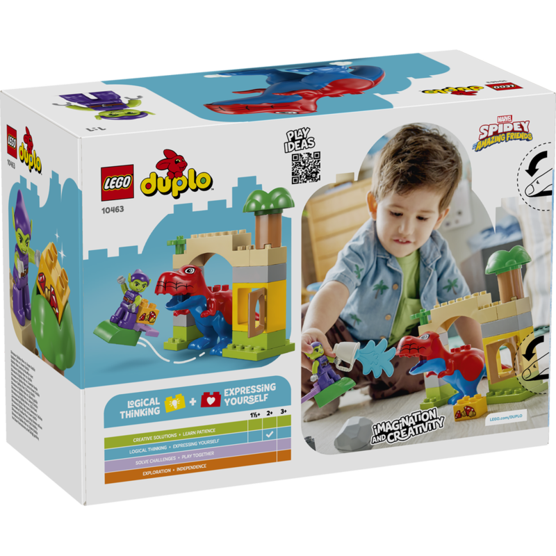 Lego duplo - dinosaurio spidey-rex vs. duende verde