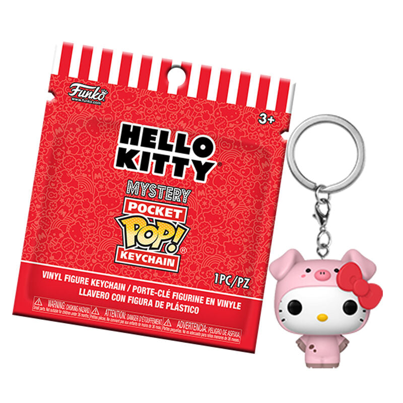 Pop keychain! llavero sorpresa: hello kitty animales