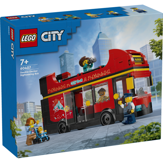 Lego city - autobús turístico rojo de dos plantas Hover Image
