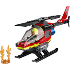 Lego city - helicóptero de rescate de bomberos