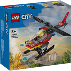 Lego city - helicóptero de rescate de bomberos
