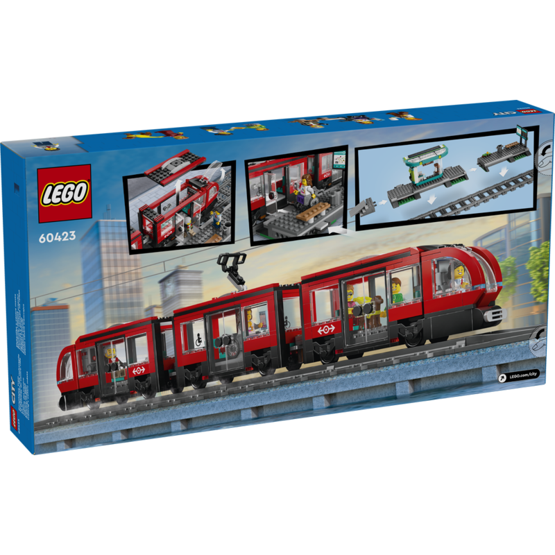 Lego city - tranvía y estación del centro