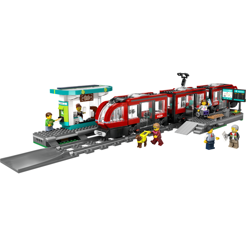 Lego city - tranvía y estación del centro