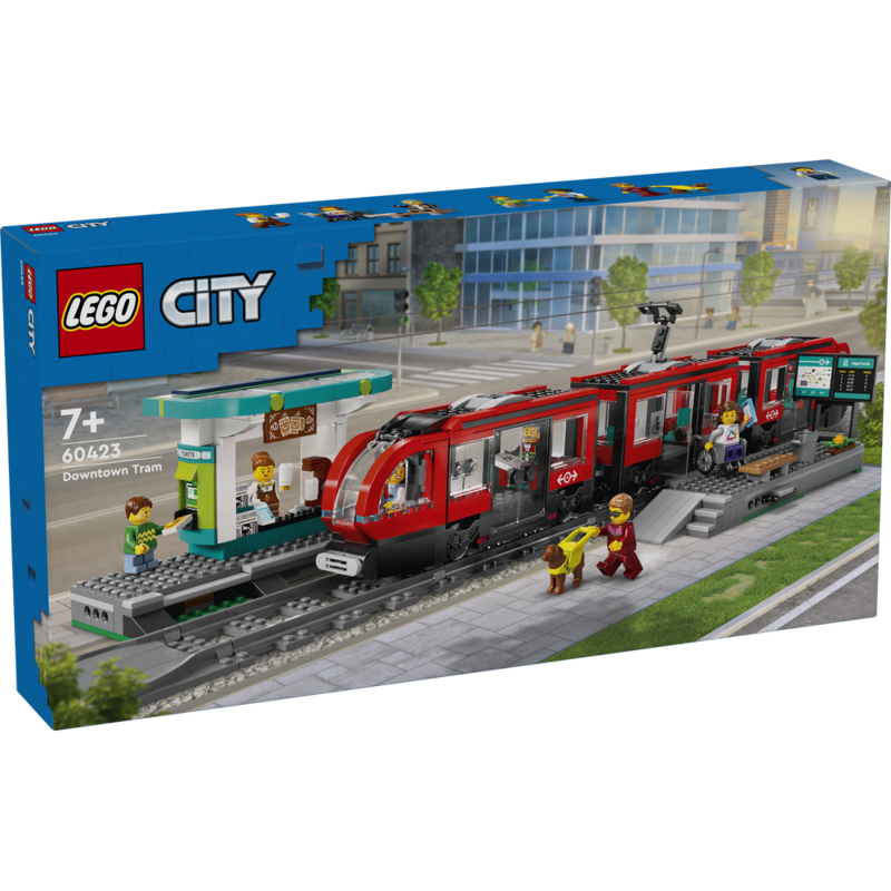 Lego city - tranvía y estación del centro