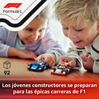 Lego city - coches de f1 williams racing y haas f1