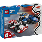 Lego city - coches de f1 williams racing y haas f1