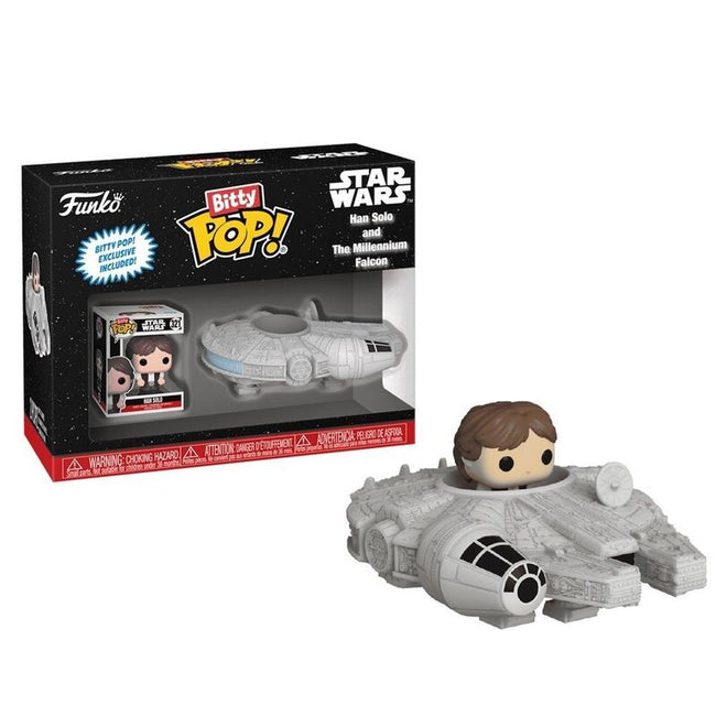 Funko bitty pop! star wars: han solo y el halcón milenario Hover Image
