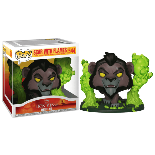 Funko pop! deluxe: el rey león - scar en llamas Hover Image