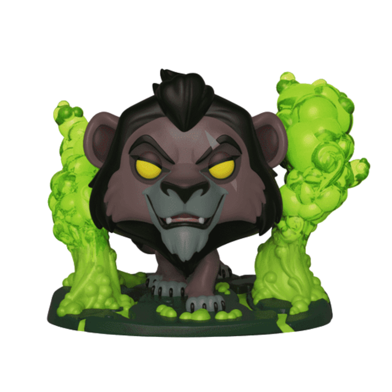 Funko pop! deluxe: el rey león - scar en llamas