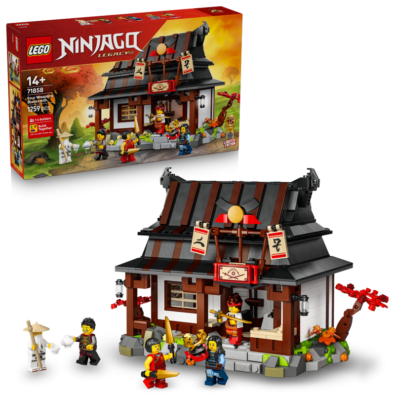 Lego ninjago: herrería cuatro armas (15 aniversario)