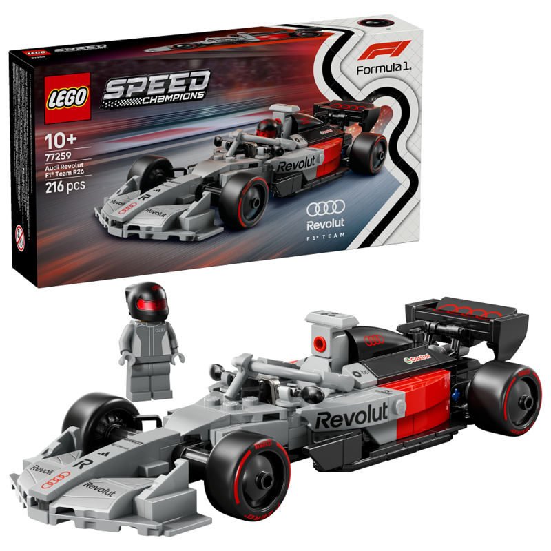 Lego speed champions - coche de carreras audi revolut f1 team r26