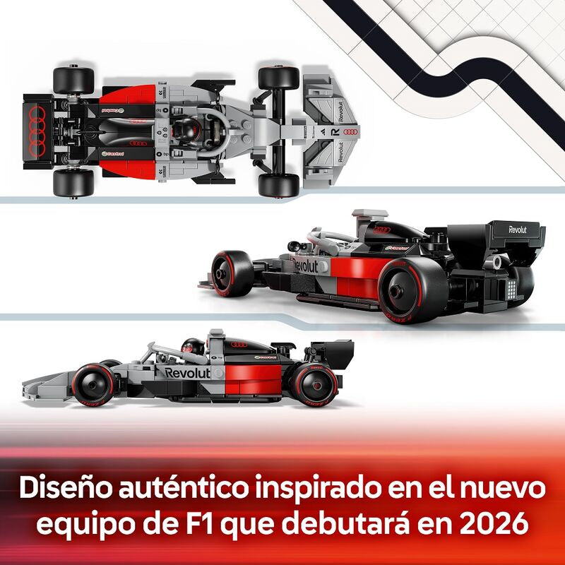 Lego speed champions - coche de carreras audi revolut f1 team r26