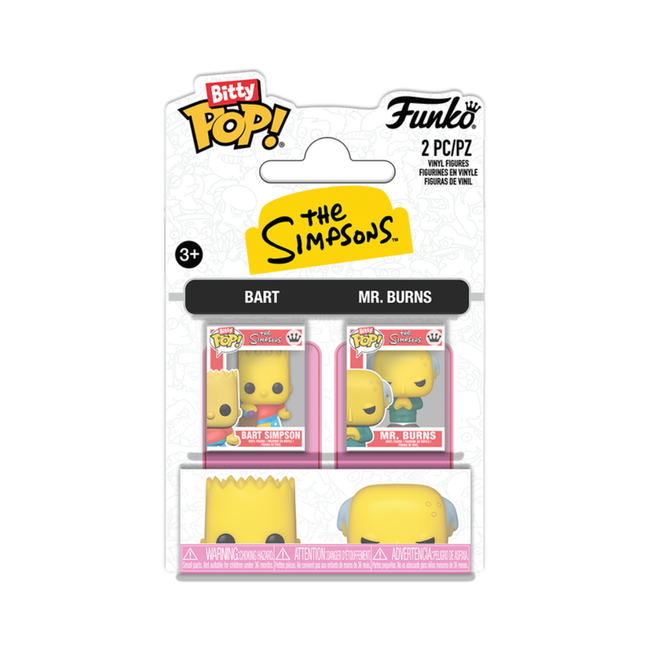 Funko bitty pop 2pk simpsons- bart & mr. burns Main Image