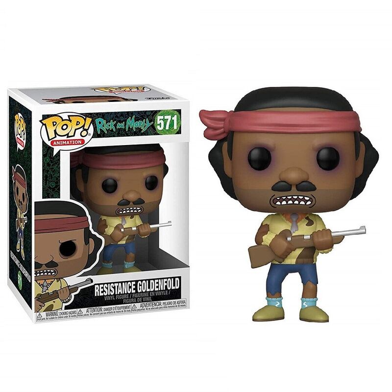 Funko pop! rick & morty - mr. goldenfold (resistencia)